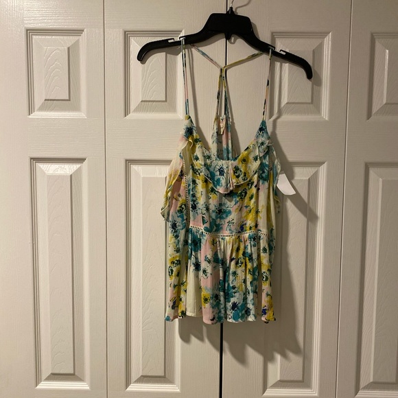 O’Neill Iveta Floral Boho Spaguetti Strap Tank S - Picture 4 of 10